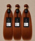 Golden Bronze Straight Bundles (Auburn #33)