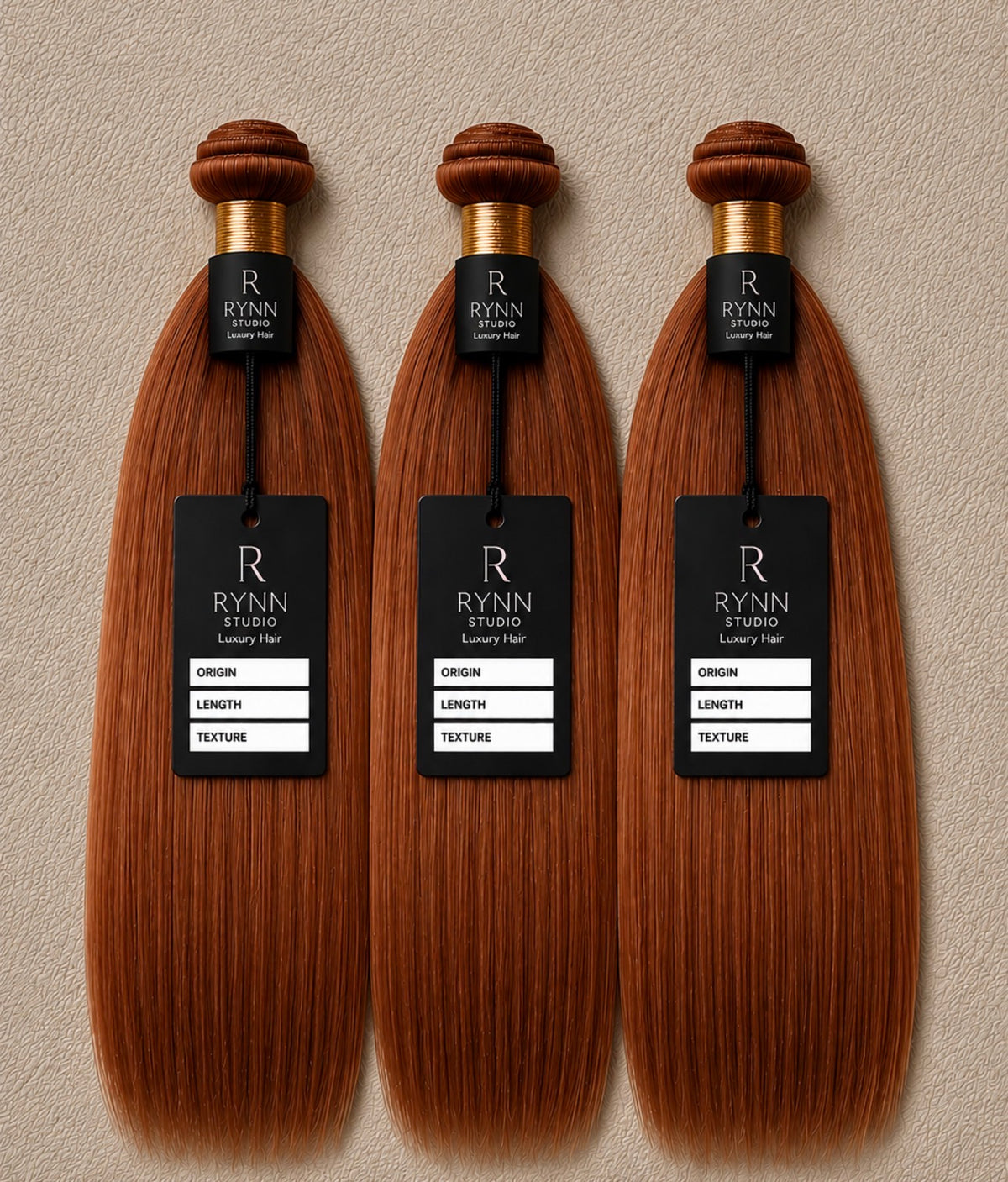 Golden Bronze Straight Bundles (Auburn #33)