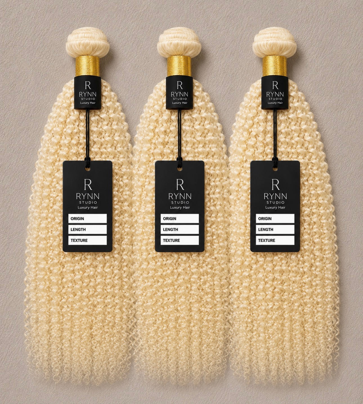 Platinum Blonde Kinky Curly